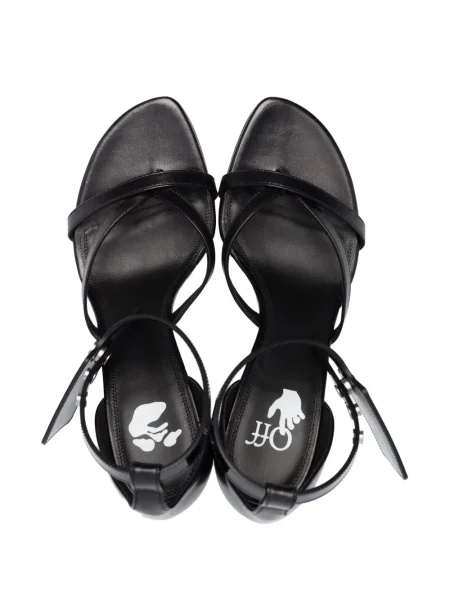 Sandale Off-white din piele alb