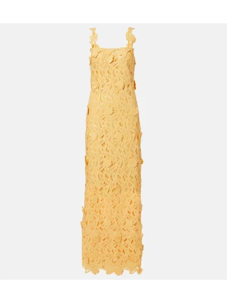 Rochie Simkhai cu broderie galben