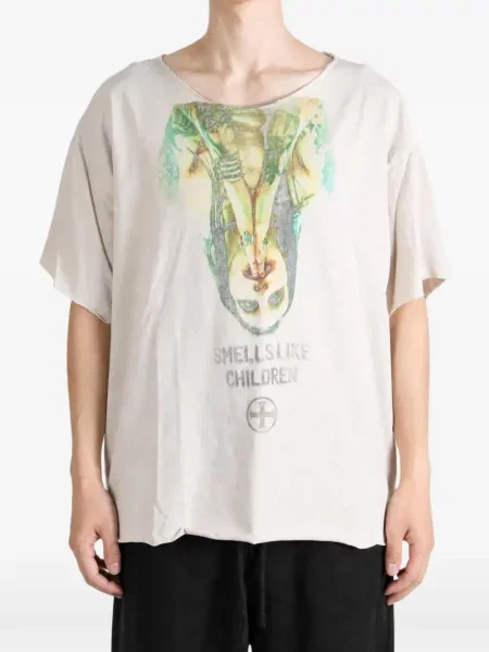 Tricou Saitos cu imagine alb