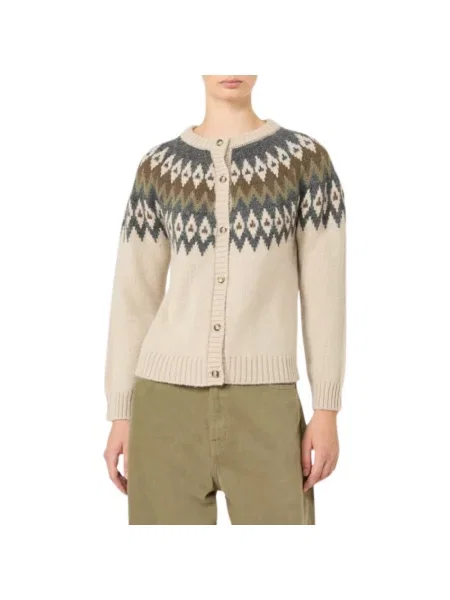 Weekend Max Mara Kardigan Targa Z Alpaki beige beżowy