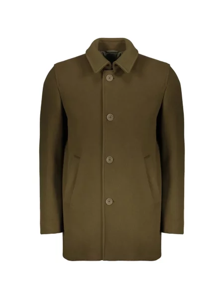 Gulerat palton Herno verde