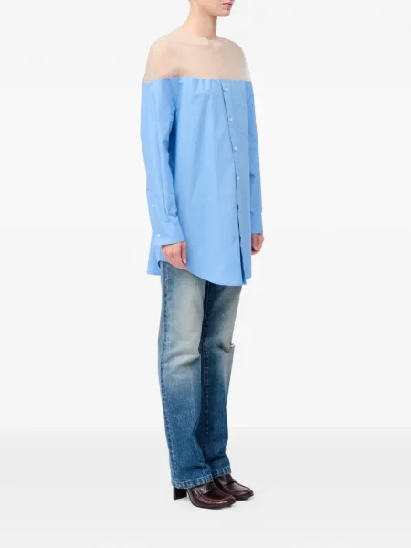 Cămașă Mm6 Maison Margiela albastru