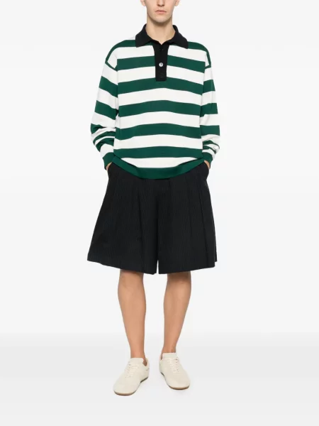 Tricou polo Gucci cu dungi verde