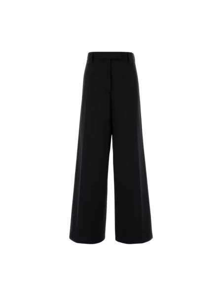 Spodnie Dries Van Noten wełniane czarne