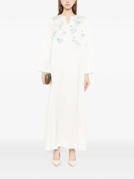 Rochie maxi Shatha Essa cu broderie de costum