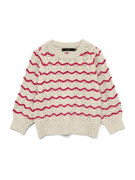 VERO MODA Pulover VMLEONOR / roșu bej