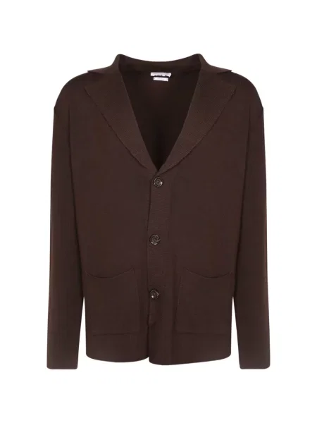 Cardigan Daniele Fiesoli tricotate cu rever maro