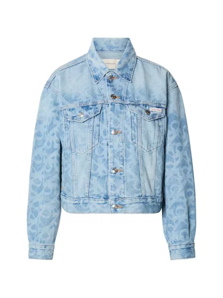 Calvin Klein Jeans Prehodna jakna moder denim / svetlo modra