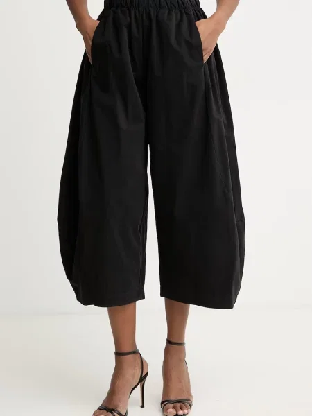Haveone spodnie z lyocellem czarne