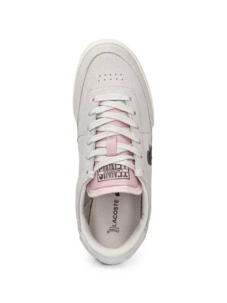 Szarvasbőr sneaker Lacoste autogrammal szürke