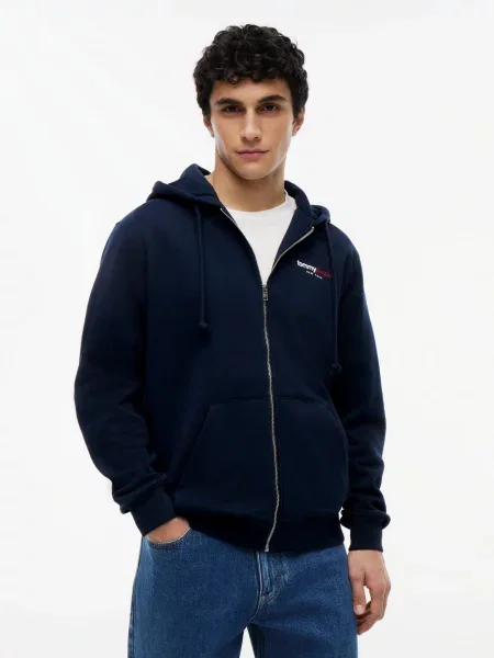 Tommy Jeans kurtka z kapturem Mężczyźni niebieski S granatowa