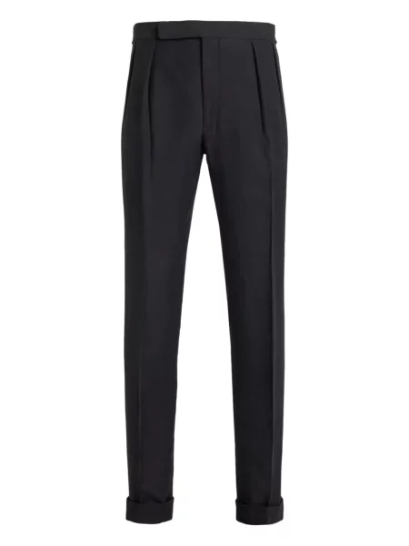 Pantaloni Ralph Lauren Purple Label plisate negru
