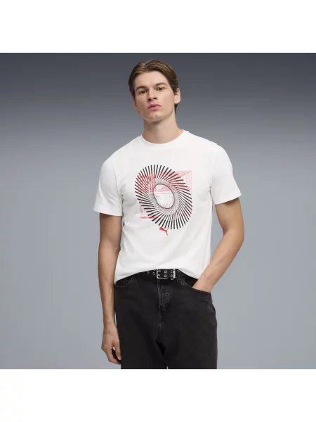 PUMA koszulka Circular z grafiką Odzież S biały