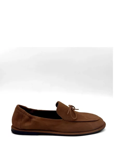 Pantofi loafer Pomme D´or cu funde maro