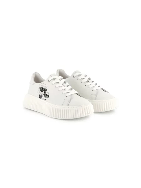 Sneakersy dziecięce Karl Lagerfeld białe