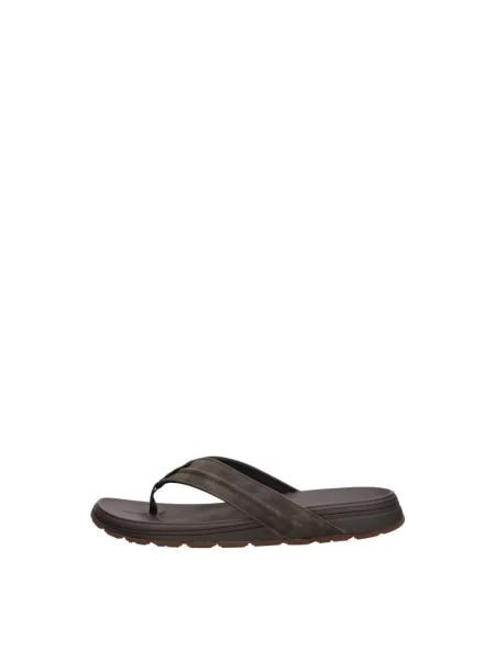 Klapki Skechers brązowe
