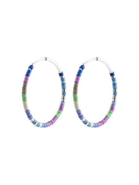 Pilgrim Uhani Alison svetlo / svetlo zelena / lila / srebrna modra