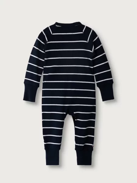 Tommy Hilfiger kombinezon za bebe od pamuka s elastanom plava