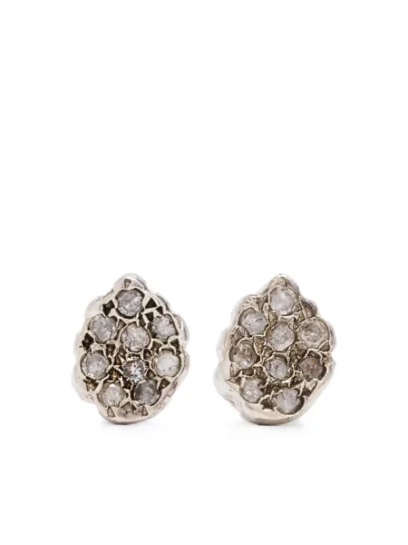 Cercei Rosa Maria argintiu