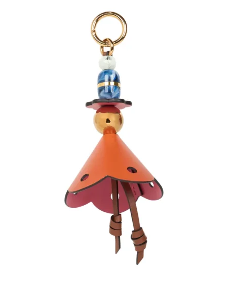 Кожена висулка Etro на цветя оранжево