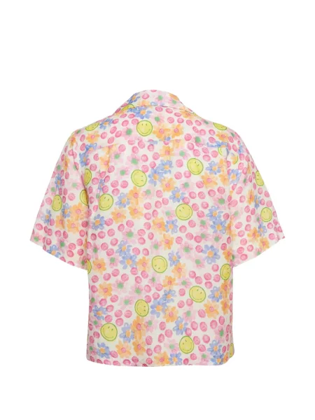 Cămașă Sandro cu model floral cu imagine roz