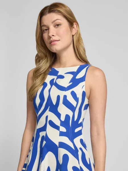 Sukienka mini z plisami model ‘ISABELLE’ Guido Maria Kretschmer Woman błękitna