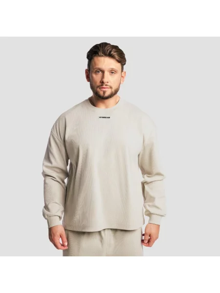 Bluza oversize bez kaptura Aura szara