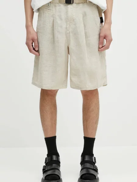 Undercover pantaloni scurți din in Pants