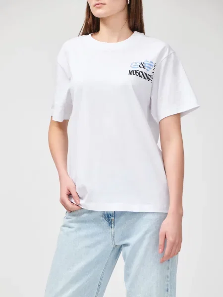 Футболка Moschino Jeans белая