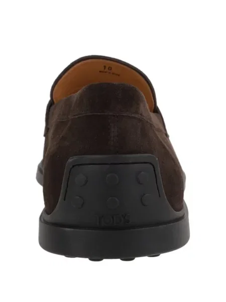 Pantofi loafer Tod's din piele de căprioară maro