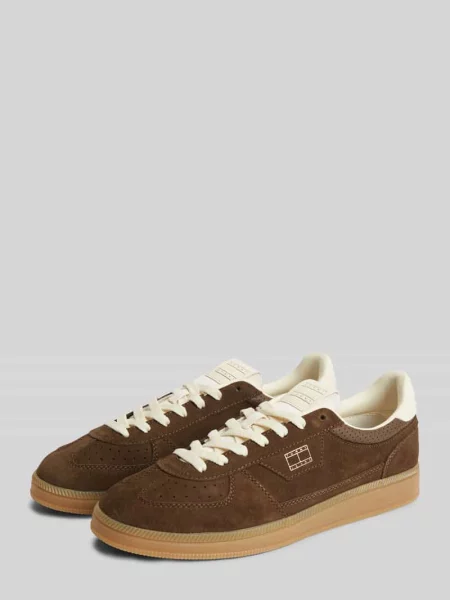 Sneakersy z naturalnej skóry welurowej Tommy Jeans