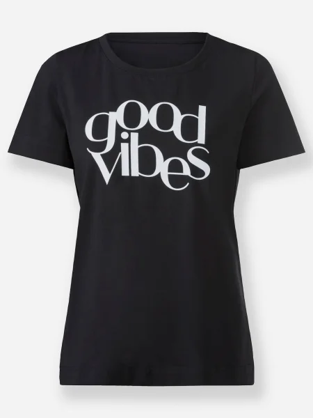 Heine Tricou negru alb