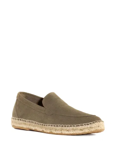 Pantofi loafer Abarca din piele de căprioară verde