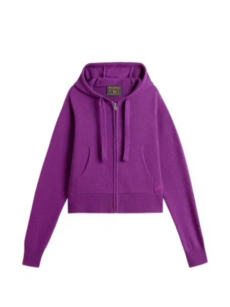 Cardigan Woolrich cu glugă violet