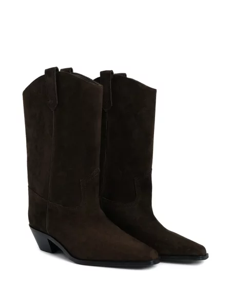 Botine 12 Storeez din piele de căprioară maro