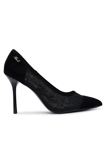 Pantofi cu subțire KARL LAGERFELD Sarabande negru