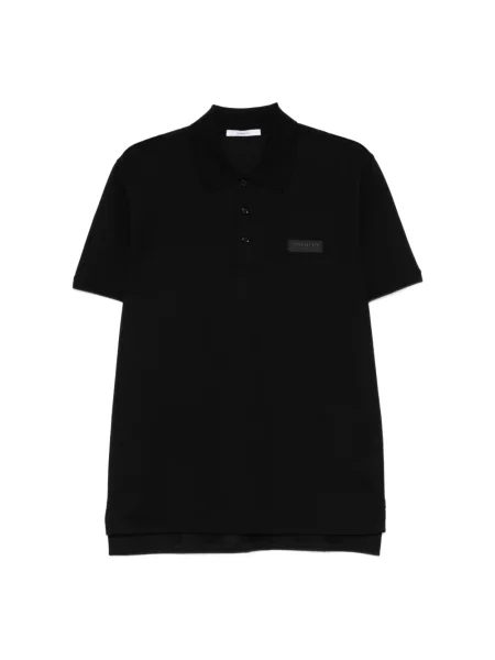 Krótka koszulka polo Givenchy z krótkim rękawem czarna
