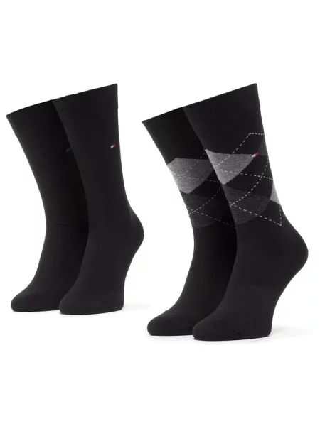 Skarpety w zestawie 2 szt. Tommy Hilfiger czarne