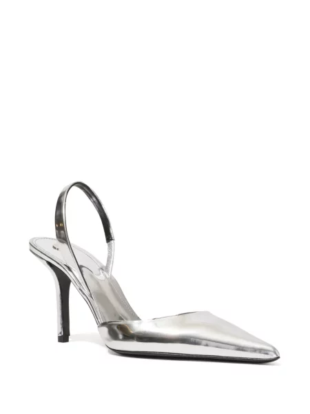 Pantofi cu toc Proenza Schouler slingback argintiu