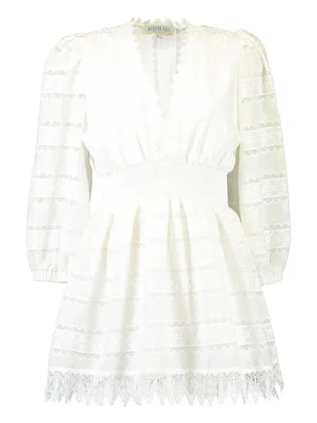 Mała mały sukienka mini Waimari garniturowa biała