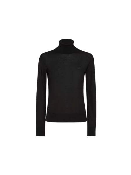Sweter Dsquared2 wełniany czarny