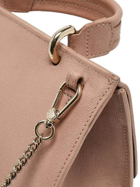 Geanta de piele Furla din piele roz
