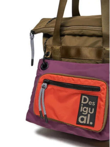 Desigual Batoh hnědá svítivě oranžová fialová