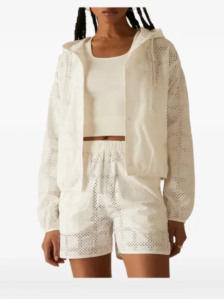 Geacă Kith cu broderie alb
