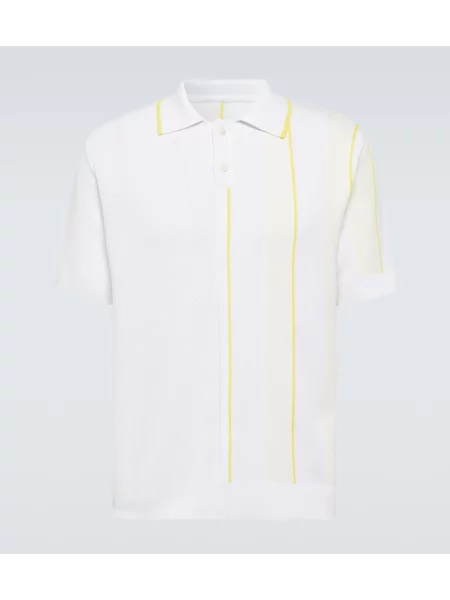 Polo Jacquemus cu dungi alb