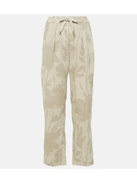 Pantaloni Brunello Cucinelli de in cu imagine bej