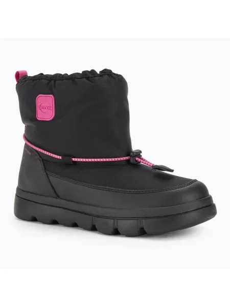 Ghete de zăpadă pentru copii Geox Willaboom ABX black / fuchsia negru