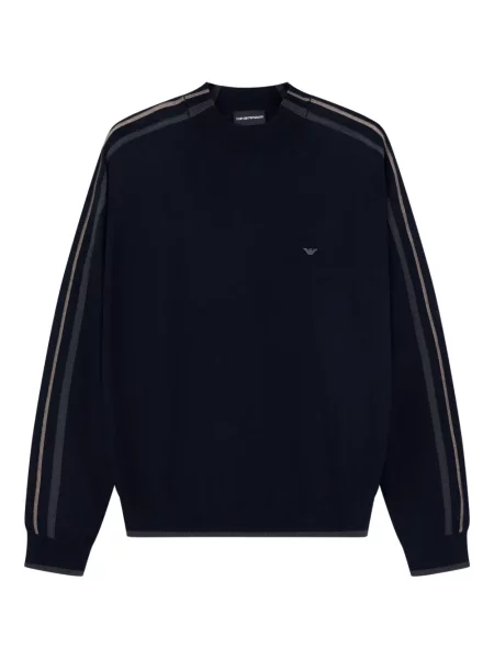 Pulover Emporio Armani cu dungi albastru