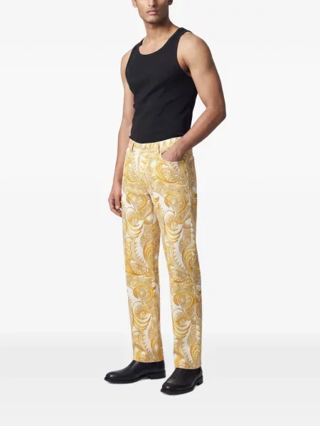 Traperice Versace Jeans Couture s printom bijela