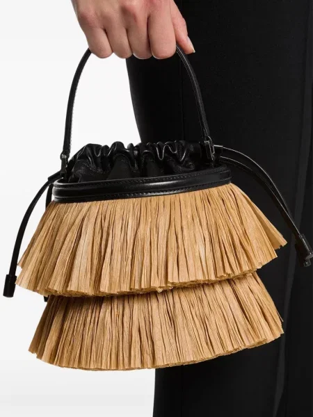 Curea Michael Kors Collection cu paiete de costum plisată negru